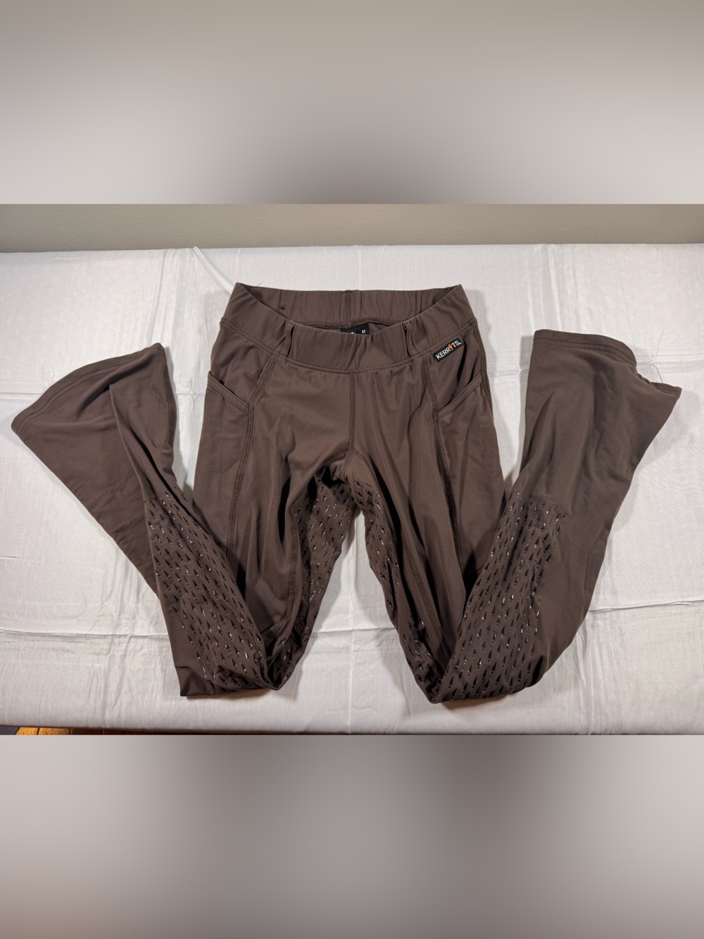 Kerrits Brown Riding Tights with Grip Panels